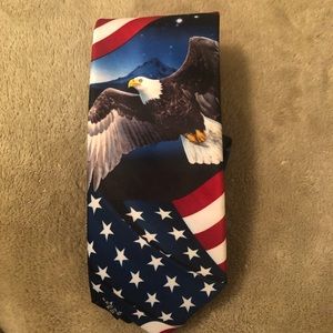 American Lifestyle Mens Patriotic Design Microfiber Necktie